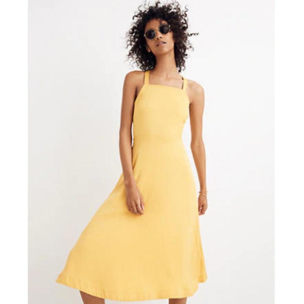 Madewell Cross Back Midi Dress